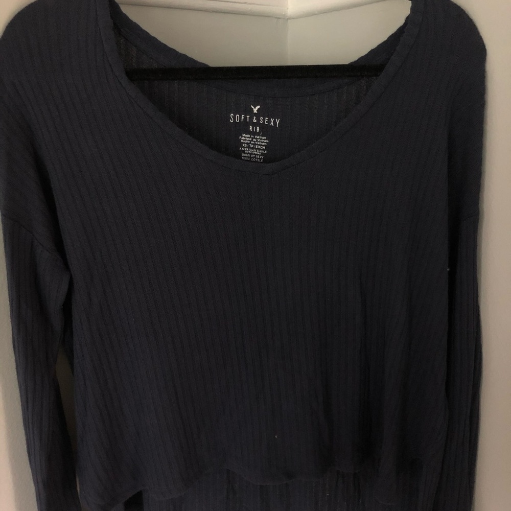 Rib Vneck Sweater